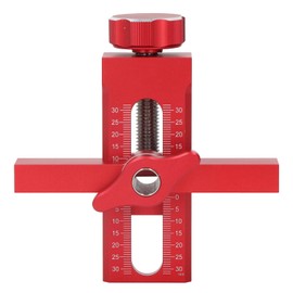 Cabinet Door Installation Jig, 2 in 1 Mounting Tool with Adjustable Positioner, Aluminium Alloy Versatile Cabinet Door Positioning Tool for Most Cabinet Doors