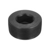 uxcell 1Pcs Male Thread Socket Pipe Plug, PT 2" Carbon