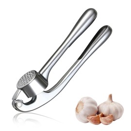 Stainless Steel Garlic Press, Garlic Press, Garlic Press, Dishwasher Safe, Stainless Steel, Professional Knobi Press, Kitchen Garlic Press, Hand Garlic Press