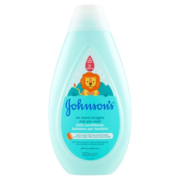 JOHNSON'S Baby, Kids Balm No More Knots Detangling No More Tears Long or Curly Hair 500ml