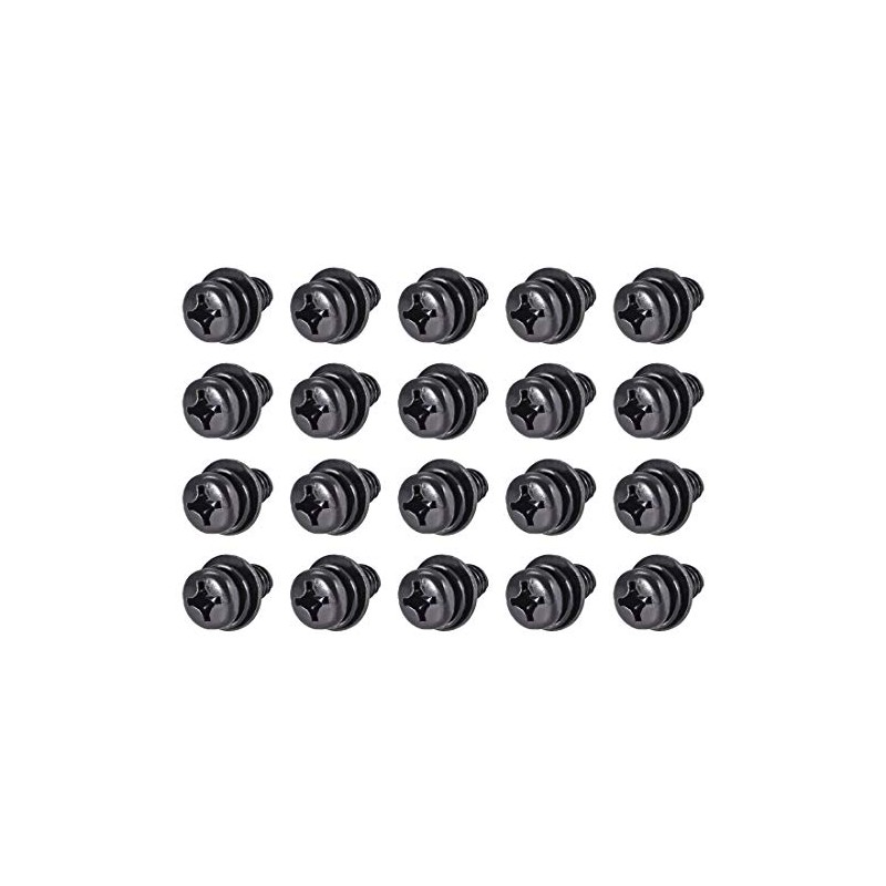 sourcing map M6 x 10mm Carbon Steel Phillips Pan Head