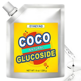 Pure Coco Glucoside - 8 Ounces, 100% Natural, Gentle Surfactant for DIY Skincare, Haircare & Cleaning Products, Eco-Friendly & Biodegradable (8 Ounces)