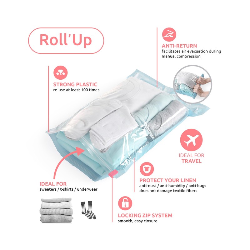 Compactor RAN4291 Set of 2 Roll up S Vacuum Compression