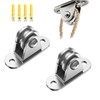 2 Pcs Pulley Block, Pulley wheel for Ropes, Washing Line