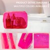 TotePrint Clear PVC Toiletry Bags in 1 Bright Colours Large