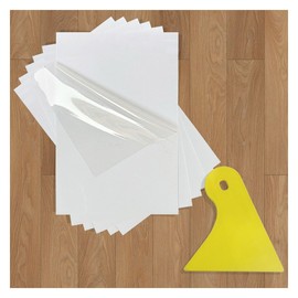 4"×6" Transparent Windshield Sticker Applicator, Waterproof Car Window Sticker for Easy Application, Static Cling Window Film for Car Windows & Other Smooth Surfaces (6PCS)