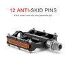 Road/Mountain Bike Pedals - 3 Bearings Bicycle Pedals with Reflectors