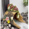 Euiroet Funny Turtle Gutter Downspout Extender Statue, Outdoor Decor Sculpture