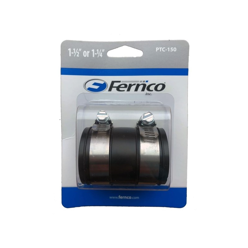 Fernco PTC-150 1-1/4" or 1-1/2" Tubular Drain Pipe Connector