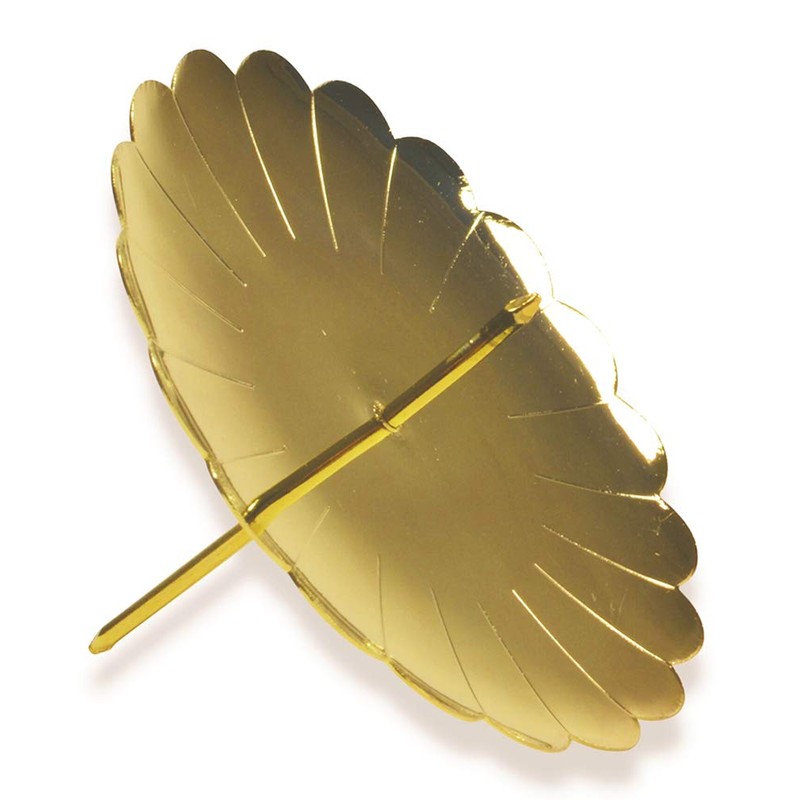Riffelmacher 10715 - Adventskerzenhalter gold, Durchmesser 7,5 cm, 4 Stück