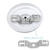 Helunsi Canopy Kit, White Canopy Light Kit, 5-3/8" Dia Canopy