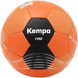 Kempa Tiro Children's Handball - Weight Reduced - Ball for Children Training Ball and Play Ball - Soft Foam Lamination, Fluo Orange/Black