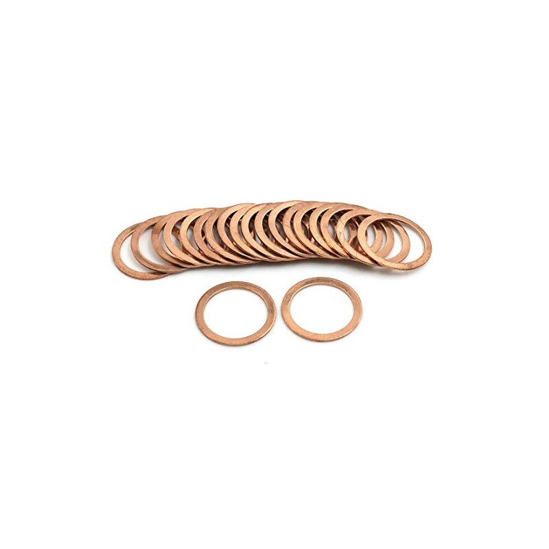 sourcing map Pack of 20 Washers 22 mm Flat Seal
