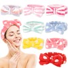 AMCAMI 8 Pack Skincare Headband Spa Headband for Washing Face