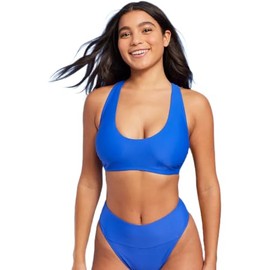 Wild Fable Women's Racer Back Bralette Bikini Top - (Blue, D/DD)