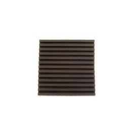 Tokyo Acoustic Anti-Vibration Ribbed Rubber Brown 100 mm × 100 mm X Thickness 10 mm 1 Piece