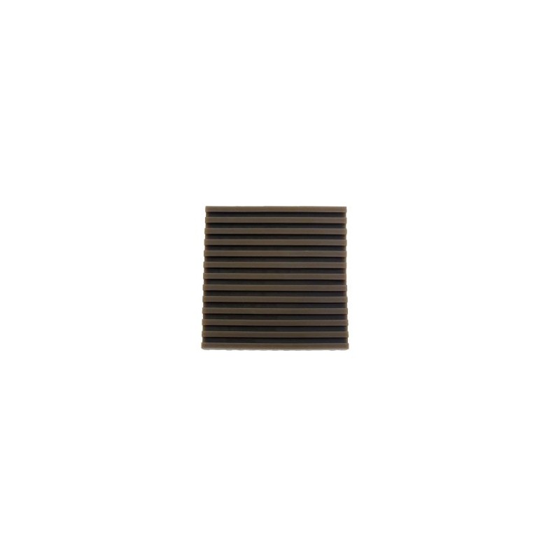Tokyo Acoustic Anti-Vibration Ribbed Rubber Brown 100 mm × 100