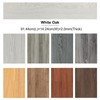 FLOREXP White Vinyl Flooring - Laminate Waterproof Flooring with Wood