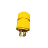 Locking Plug, Yellow, 30 AMP 250 Volt 3 Phase Twist
