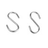 AUXBC 48PCS 1.2 Inch 304 Stainless Steel S Hooks, Heavy