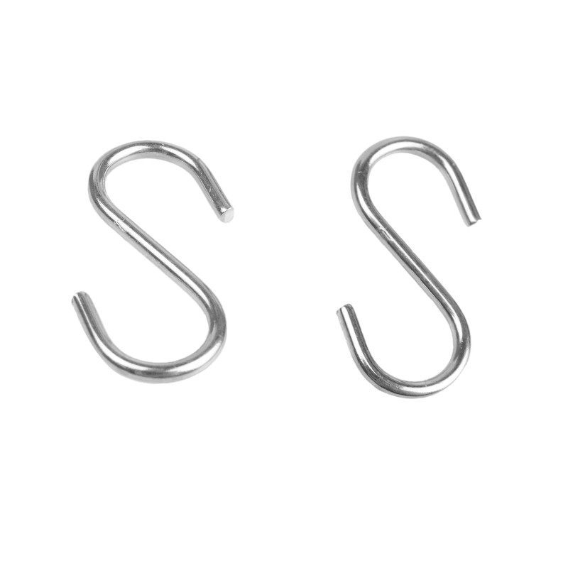 AUXBC 48PCS 1.2 Inch 304 Stainless Steel S Hooks, Heavy