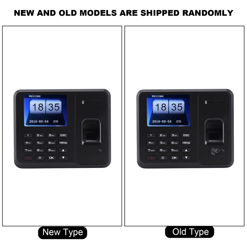 USB Standalone Time Attendance 2.4in TFT LCD Screen Password Fingerprint