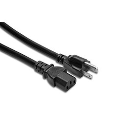 Hosa PWC-401.5 IEC C13 to NEMA 5-15P Power Cord, 1.5 Feet