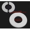2 pcs Wall Split Flange Self-Adhesive tape Round Escutcheon Various