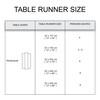Encasa Table Runner 13x72 in Long | Cotton Canvas Fabric