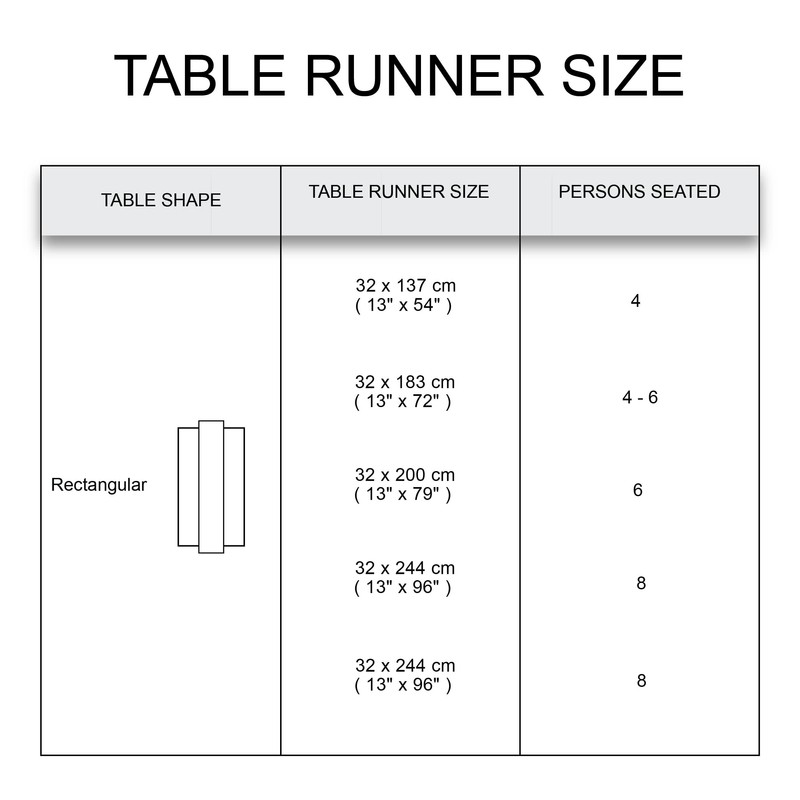 Encasa Table Runner 13x72 in Long | Cotton Canvas Fabric