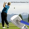 2Pcs Groove Sharpener,Golf Groove Sharpener,for Golf Club,Suitable for U &