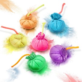 Lanard Chalkie: Chalk Blast Balls - 6 Pack - Colorful Assorted Balls, Explosive Color Fun, 200+ Throws Per Chalk Bomb, Family Outdoor Activities, Holi festivals, and more Ages 6+