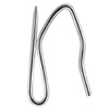 58 Pcs Metal Curtain Hooks, Wobe Silver Rustproof Stainless Steel