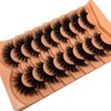 VOCOAK Mink Lashes Fluffy Cat Eye, 18mm Long C Curl