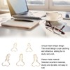 50pcs Heart Pen Clips Plated Metal Pen Holder Clips Small