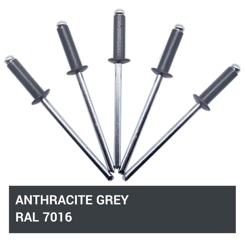 SKIR'CO Pack of 350 blind rivets painted 4.0 x 14