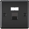 Knightsbridge UTP CAT5e RJ45 Network Outlet - Matt Black
