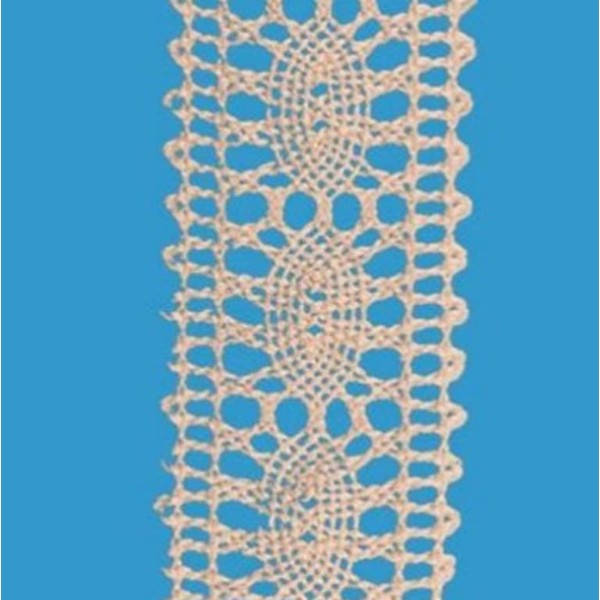 1 Pcs 1-1/4 Inch Wide Natural Oval Cluny Lace Insert