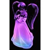 Acrylic Solar Angel Lights with A Frosted Skirt Solar Garden
