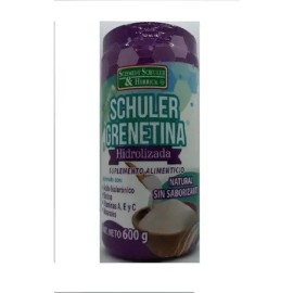 Grenetina Hidrolizada Schuler Sabor Natural 600g Sin Gluten Ni Lactosa                                                                                