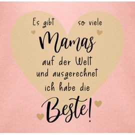 Shirtracer - Baby Bodysuit Boy Girl - Beste Mama der Welt - Und ich habe die Beste, 2 baby pink