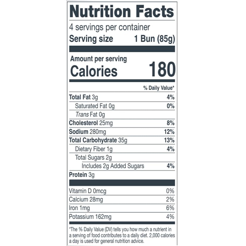 Franz Bakery Gluten Free Hamburger and Hot Dog Bun -