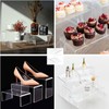 Acrylic Display Risers, 8 Pieces Clear Rectangular Tabletop Display Stand