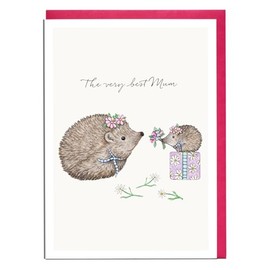 Lottie Murphy - Hedgehog & Baby Mother's Day Card - 'The Very Best Mum'