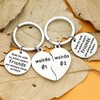 Waeceip 2PCs Weirdo 1 And Weirdo 2 keyring Friendship Gifts