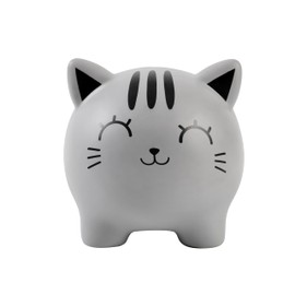 I-TOTAL® Funny Decorative Money Box/Coin Purse Made of Durable Plastic (GREY CAT)