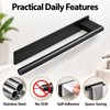 Stainless Steel Towel Rack for Bathroom Use – Self-Adhesive Single
