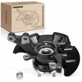 A-Premium Front Left Steering Knuckle & Wheel Bearing Hub Assembly Compatible with Hyundai Elantra 2007-2012, with 4-Wheel ABS, Driver Side