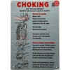 CHOKING POSTER SIGN - Resturant CHOKING POSTER SIGN (Blue REFLECTIVE.