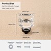 coolnews 4 Pack Crystal Glass Cabinet Knobs Dresser Knobs Drawer